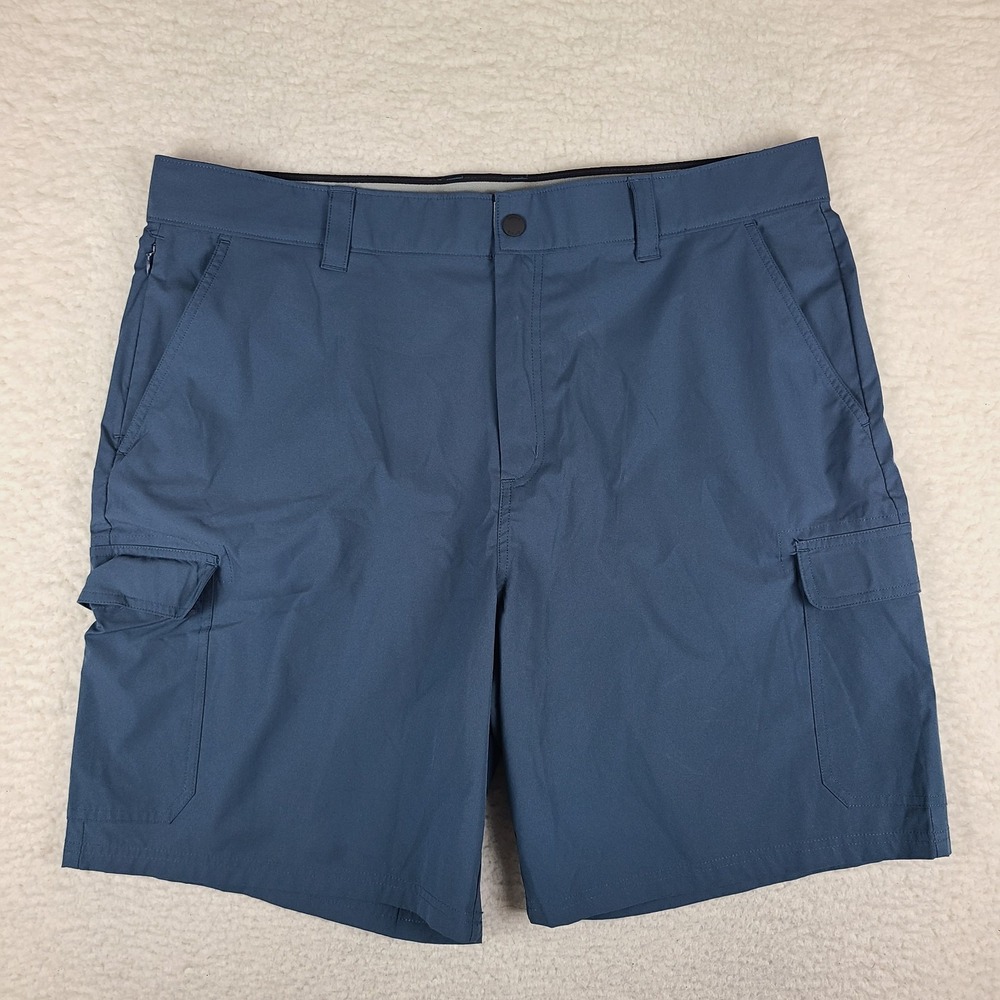 ORVIS Shorts Mens 40 Blue 9" Inseam Hybrid Cargo Performance Outdoor